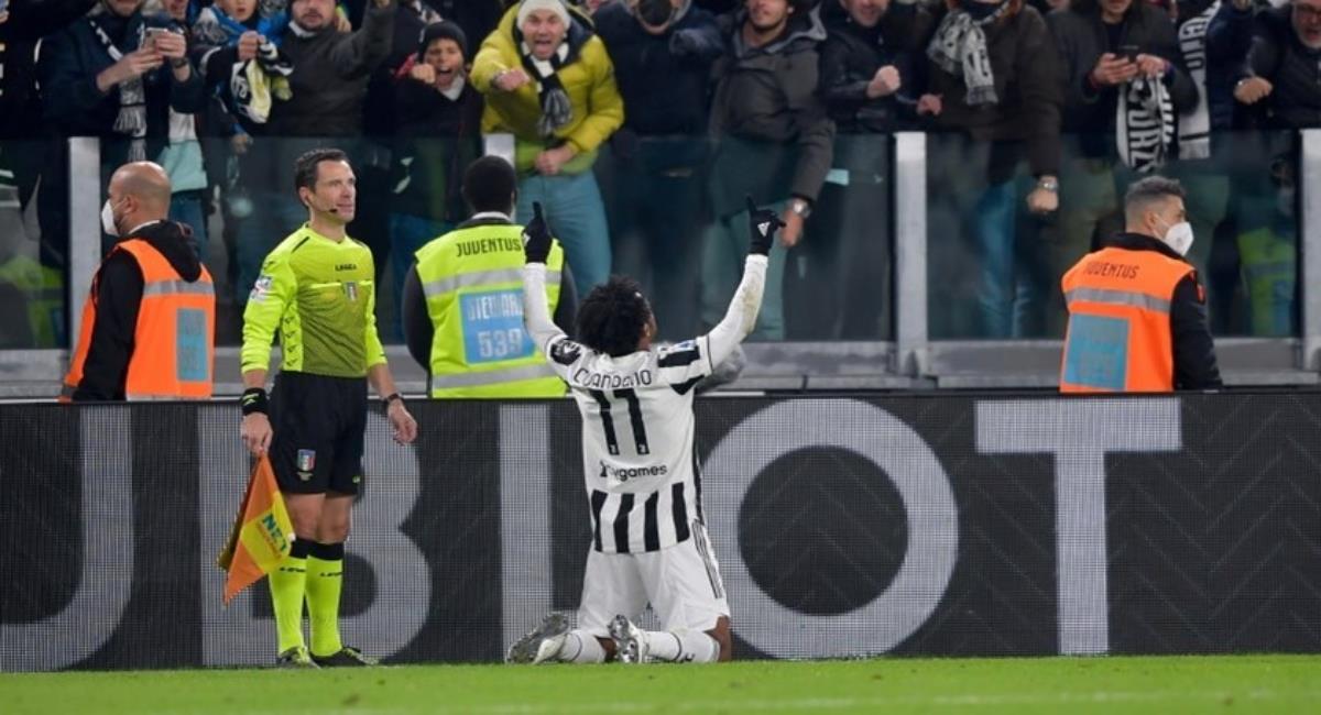 Cuadrado le da la victoria a la Juventus. Foto: Instagram Prensa redes Juan Cuadrado.