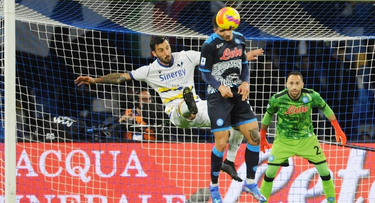 Hellas Verona se interpone en la racha del Napoli con Ospina de titular. Foto: EFE