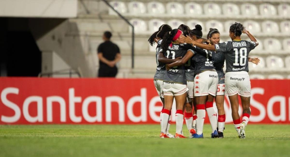 Santa Fe se clasificó a los cuartos de final de la Libertadores Femenina. Foto: Independiente Santa Fe