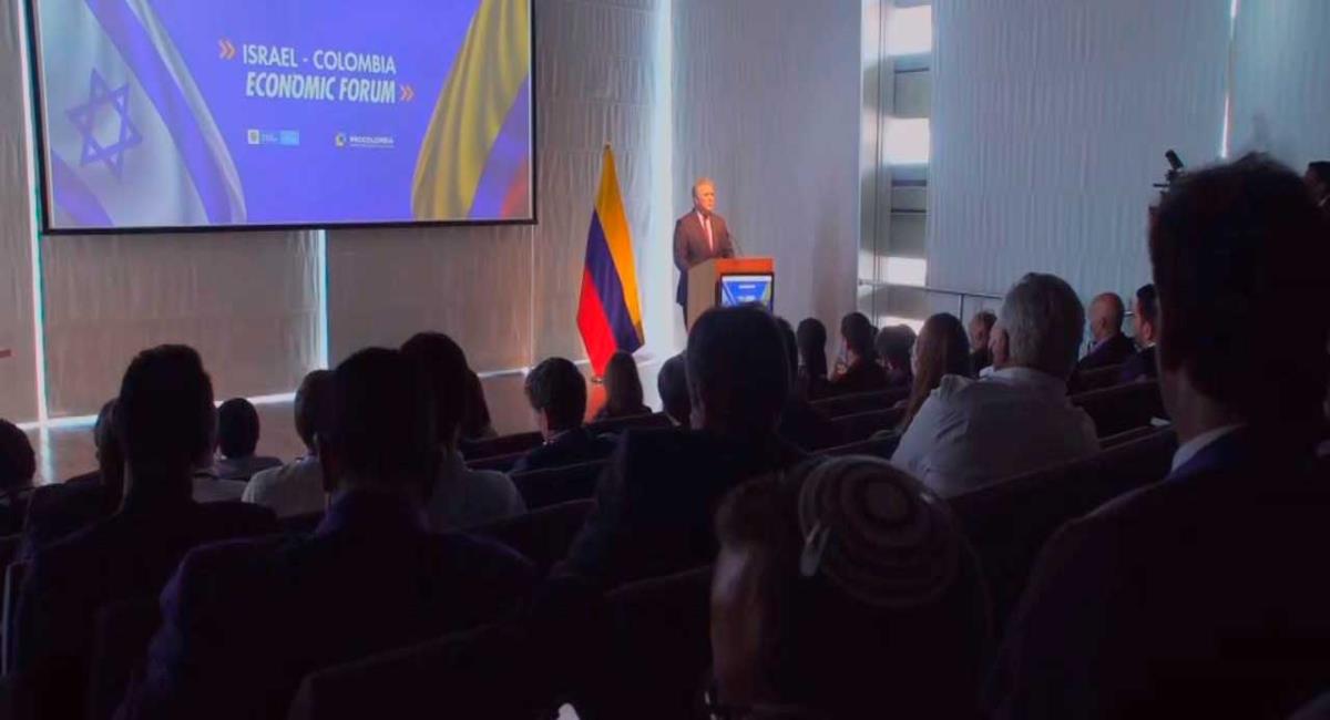 El presidente Iván Duque participó en el Foro Económico Israel-Colombia. Foto: Presidencia.