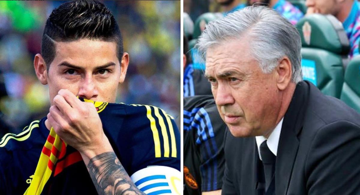 Foto: Instagram James Rodríguez / Carlo Ancelotti