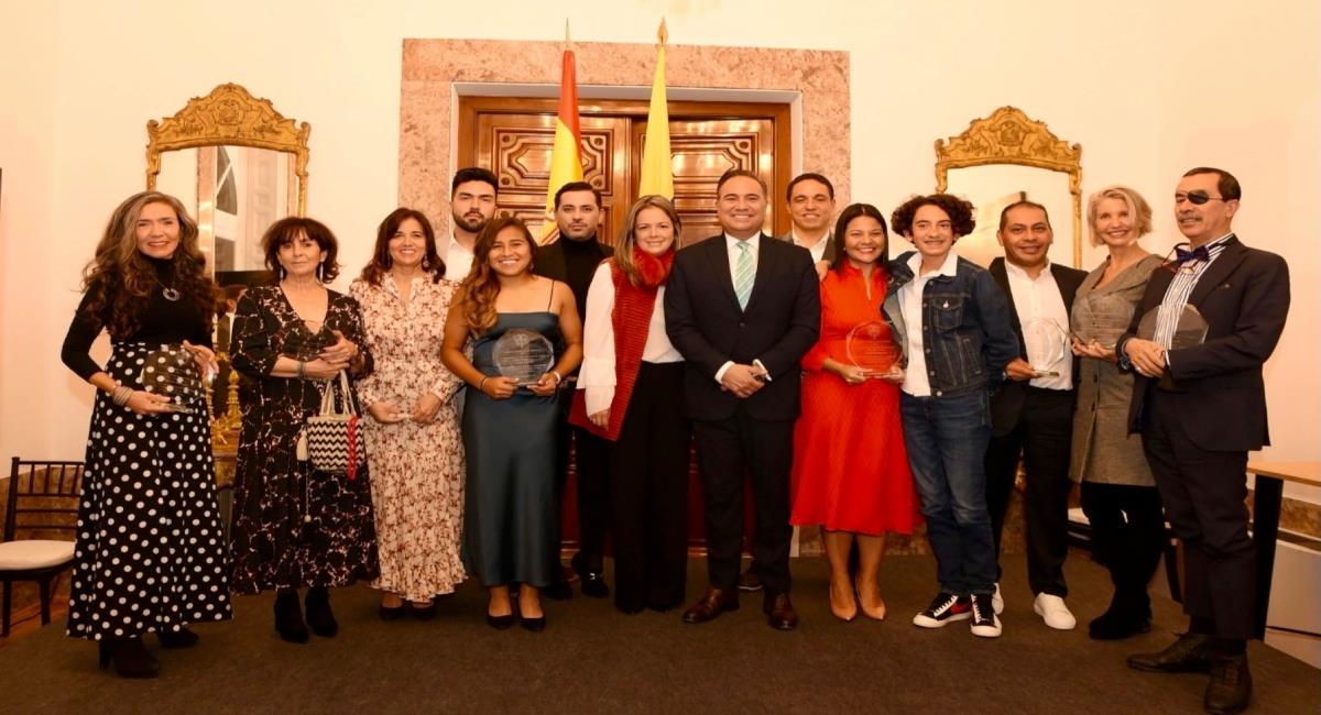 Este jueves se llevó a cabo la VI edición de los premios ‘10 Colombianos’. Foto: Embajada de Colombia en España.