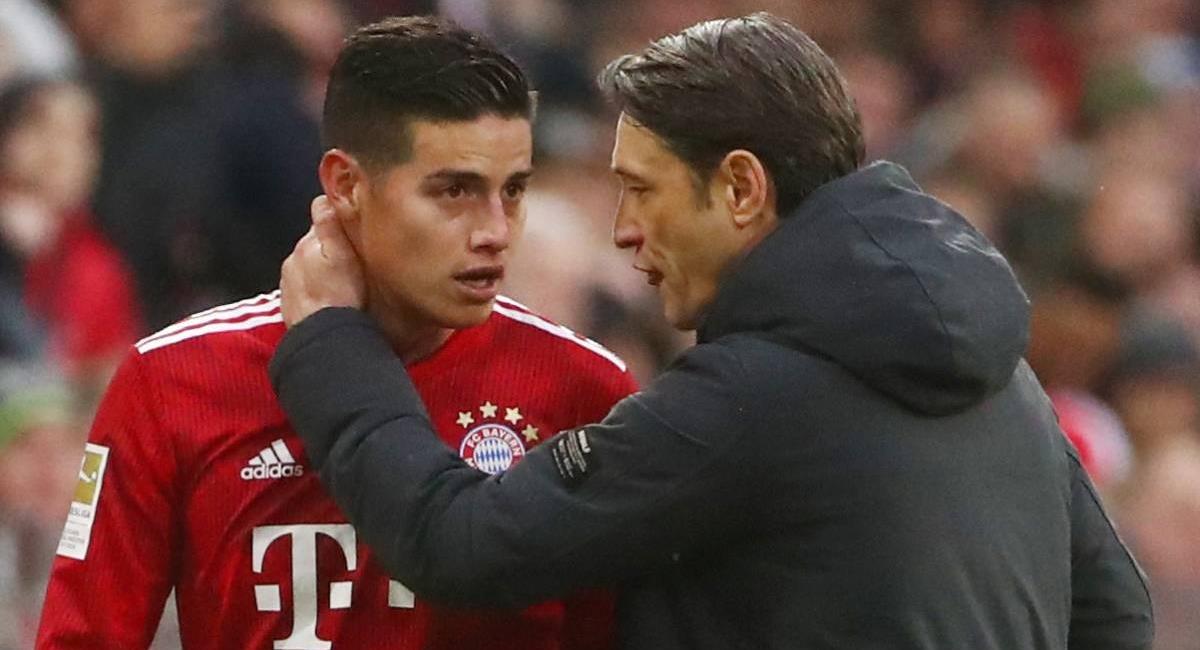 Prensa de Alemania culpa a James por la salida de Niko Kovac del Bayern Múnich. Foto: REUTERS