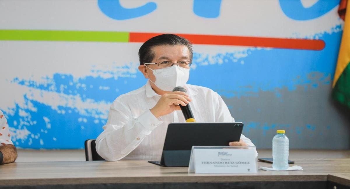 Fernando Ruiz teme por un repunte de contagios y fallecimientos por el virus. Foto: Ministerio de Salud