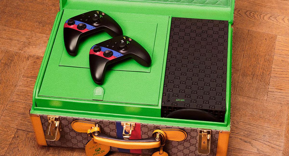 La edición especial de "Xbox by Gucci" cuesta 10.000 dólares cada una. Foto: Twitter @gucci