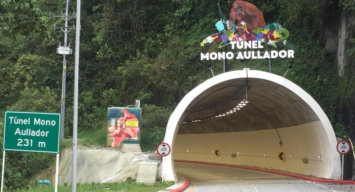 Gobierno entrega megaproyecto del túnel para atravesar la cordillera Central. Foto: Twitter @jecorrea55.