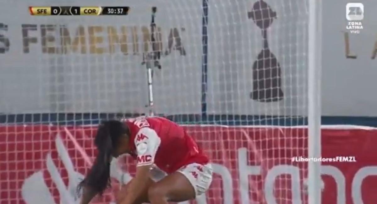 El incríble gol que perdió Santa Fe en la final de la Libertadores Femenina. Foto: Captura de pantalla Zona Latina