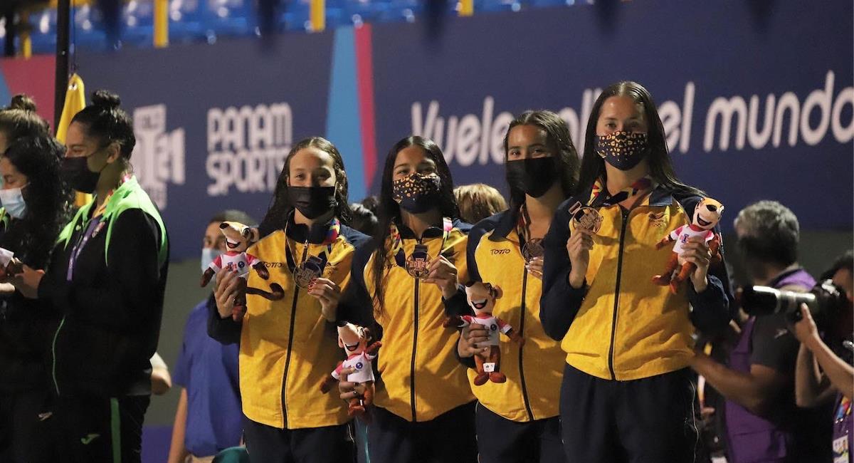 Colombia obtiene siete medallas en natación en los Juegos Panamericanos Junior de Cali 2021. Foto: Comité Olímpico Colombiano