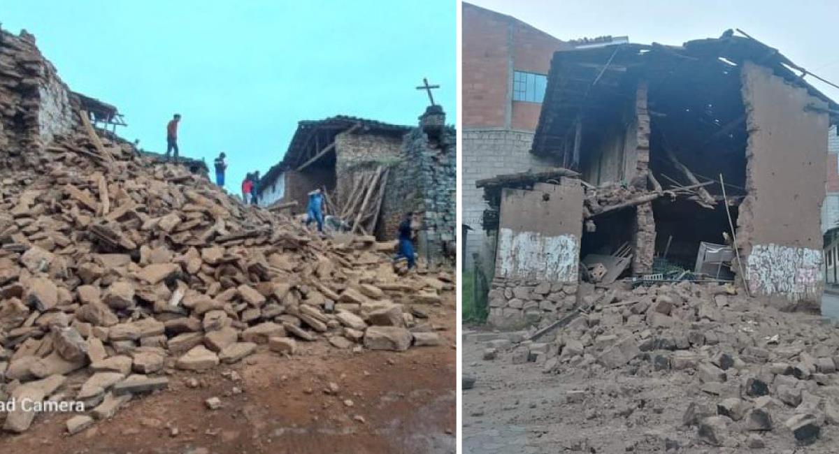 Se reportan daños tras fuerte terremoto de 7,5 en Perú. Foto: Twitter @EarthquakeChil1