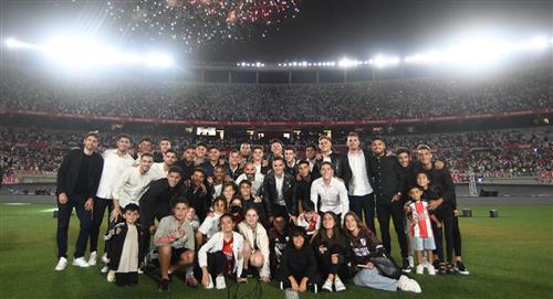 River celebró el aniversario de la Libertadores ganada a Boca en Madrid