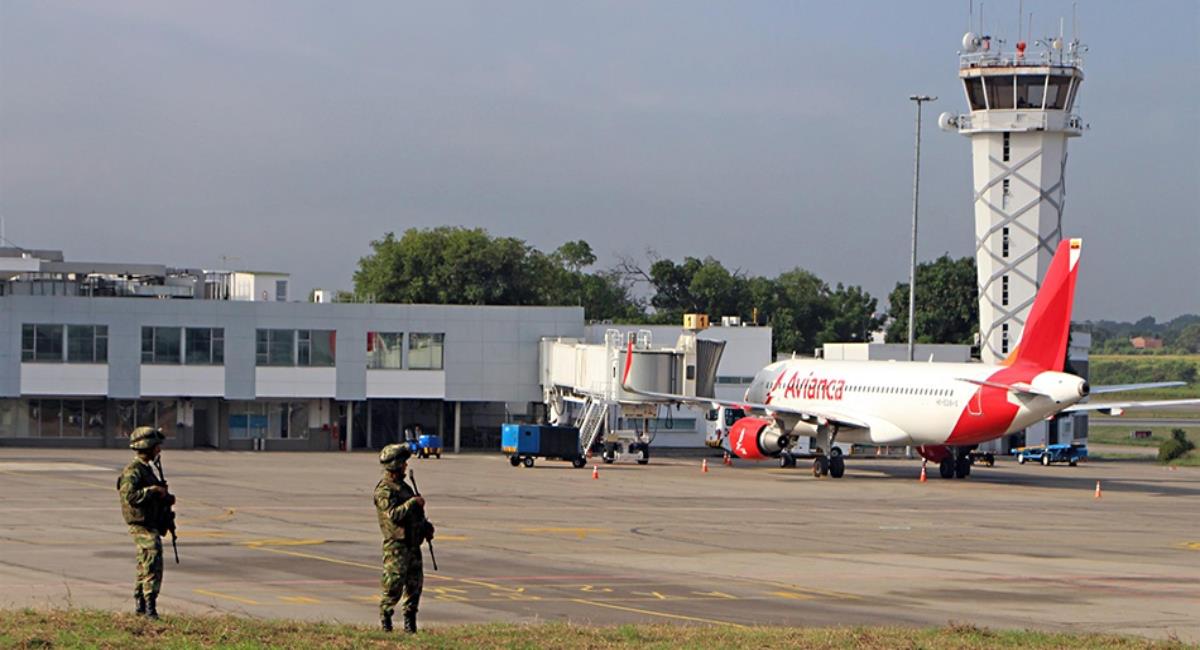 Atentado en aeropuerto de Cúcuta. Foto: EFE