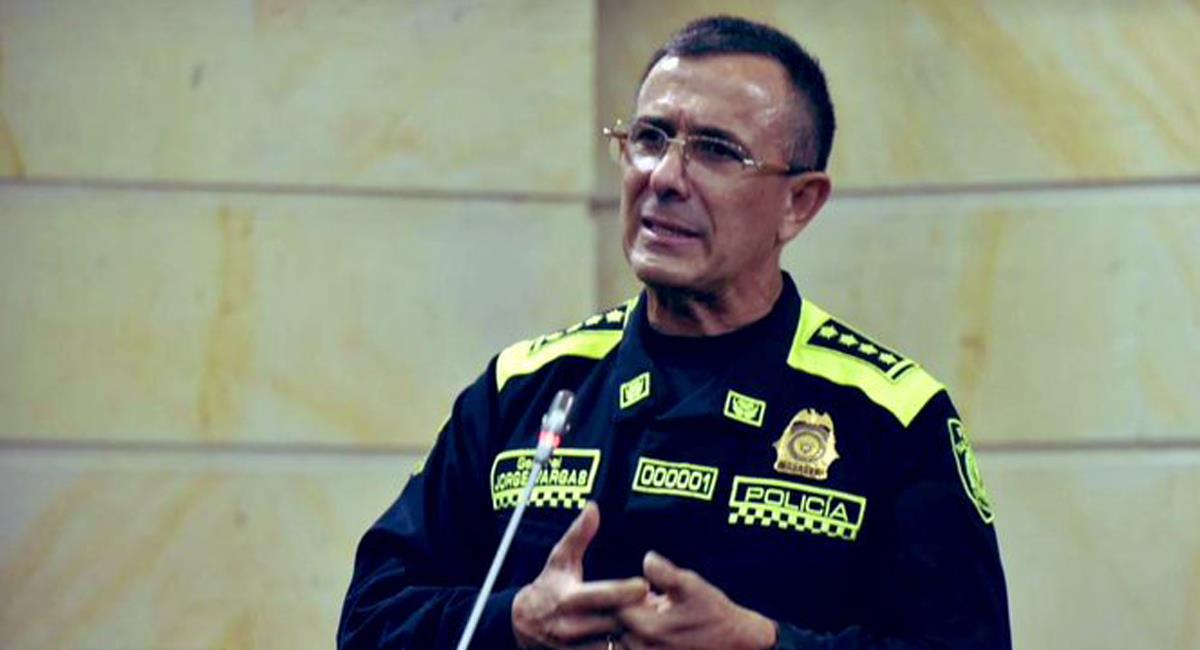 El general Jorge Luis Vargas ha sido un férreo defensor del actuar de los miembros de la Policía Nacional. Foto: Twitter @DirectorPolicia