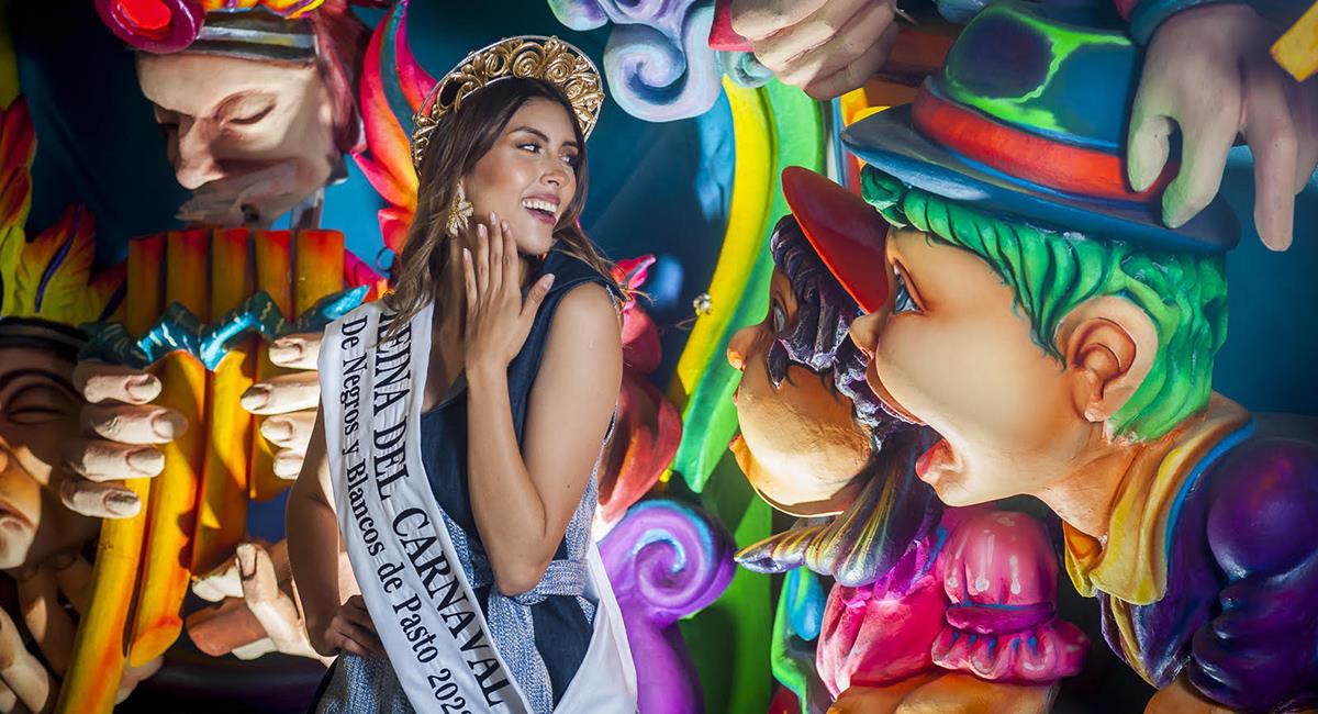 Susana Villota Melo, embajadora del Carnaval de Negros y Blancos 2022. Foto: Carnaval de Negros y Blancos 2022.