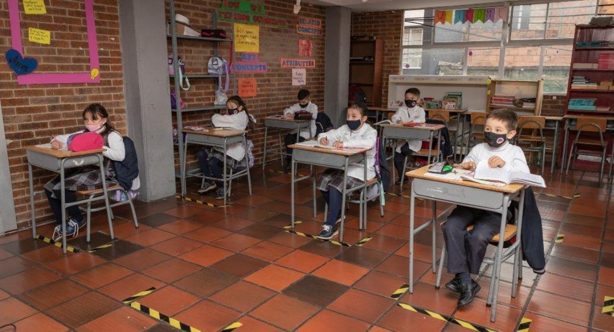 Presencialidad en instituciones educativas. Foto: Alcaldía de Bogotá