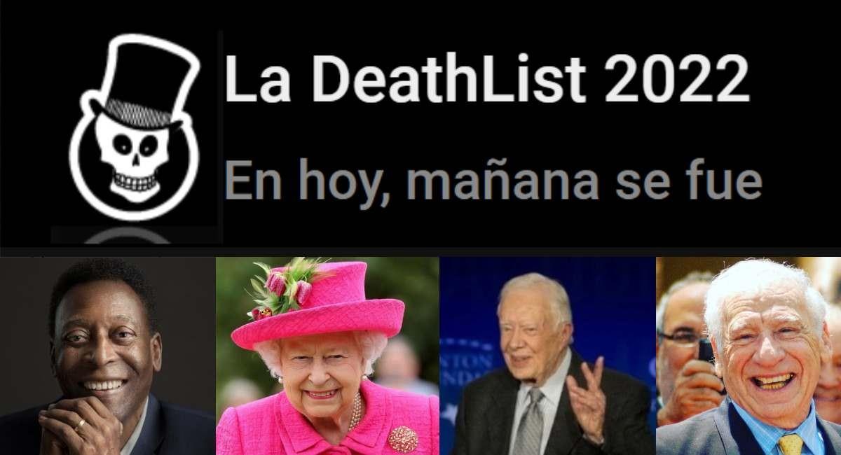 ‘The DeathList’ anunció el listado completo de famosos para este 2022. Foto: Facebook