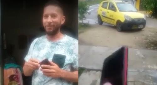 Conductor de taxi devuelve a su dueño un celular olvidado dentro de su vehículo