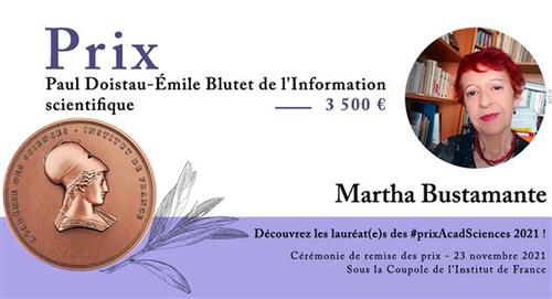 Martha Bustamante, de Calarcá a los más selecto y galardonado de la ciencia en Francia