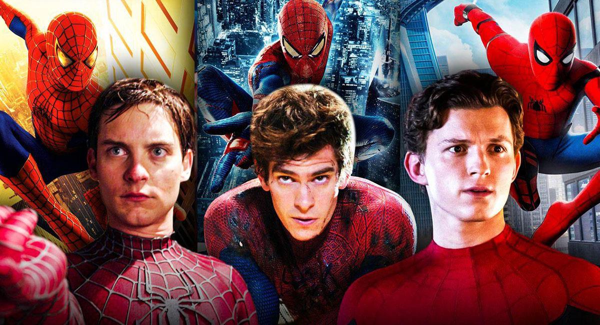 Maguire, Garfield y Holland hacen parte del elenco de "Spider-Man: No Way Home". Foto: Twitter @MCU_Direct