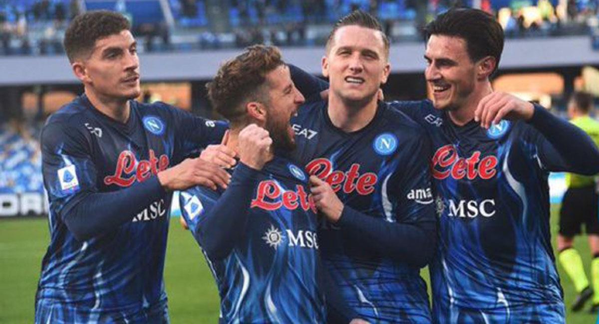 Sin David Ospina en el arco, Napoli derrotó 4 goles por uno a la Salernitana. Foto: Twitter @ssnapoliEs