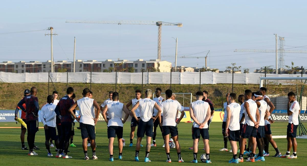 Selección Colombia ya entrena con los 28 jugadores convocados. Foto: FCF