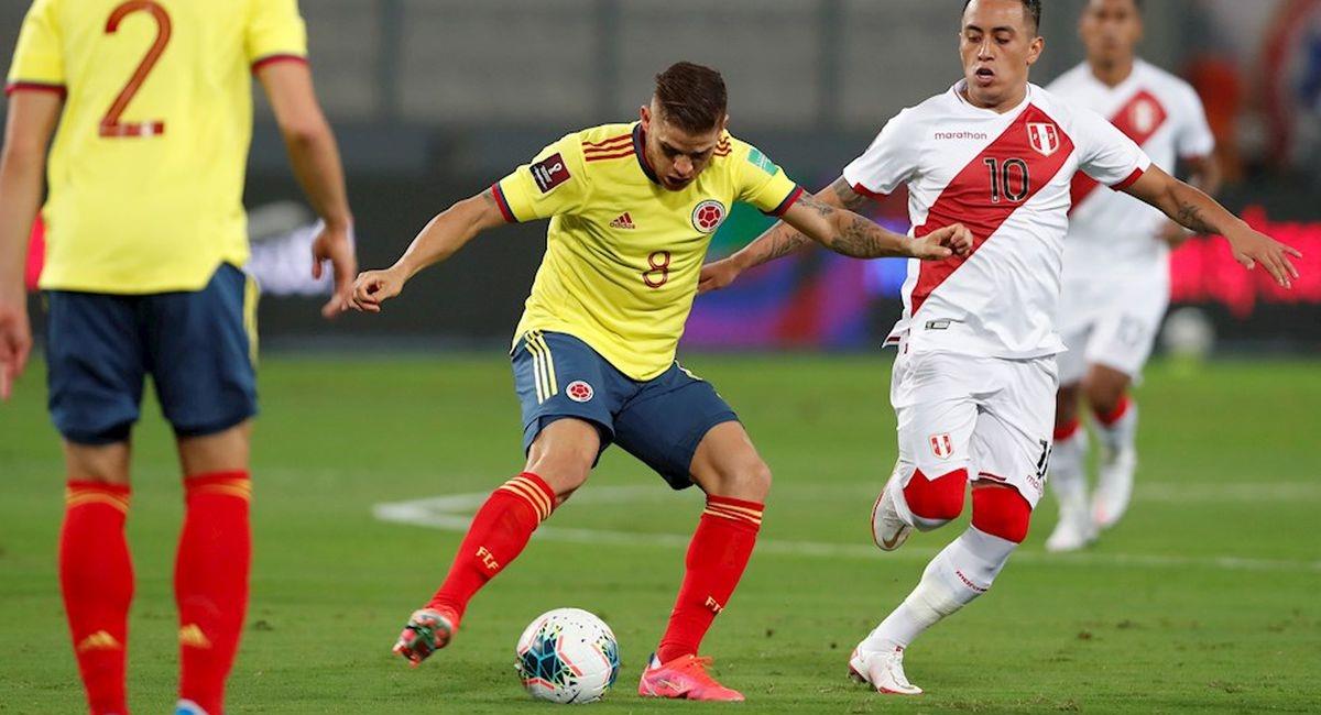 Colombia vs Perú un partido que define el futuro de ambas selecciones. Foto: EFE