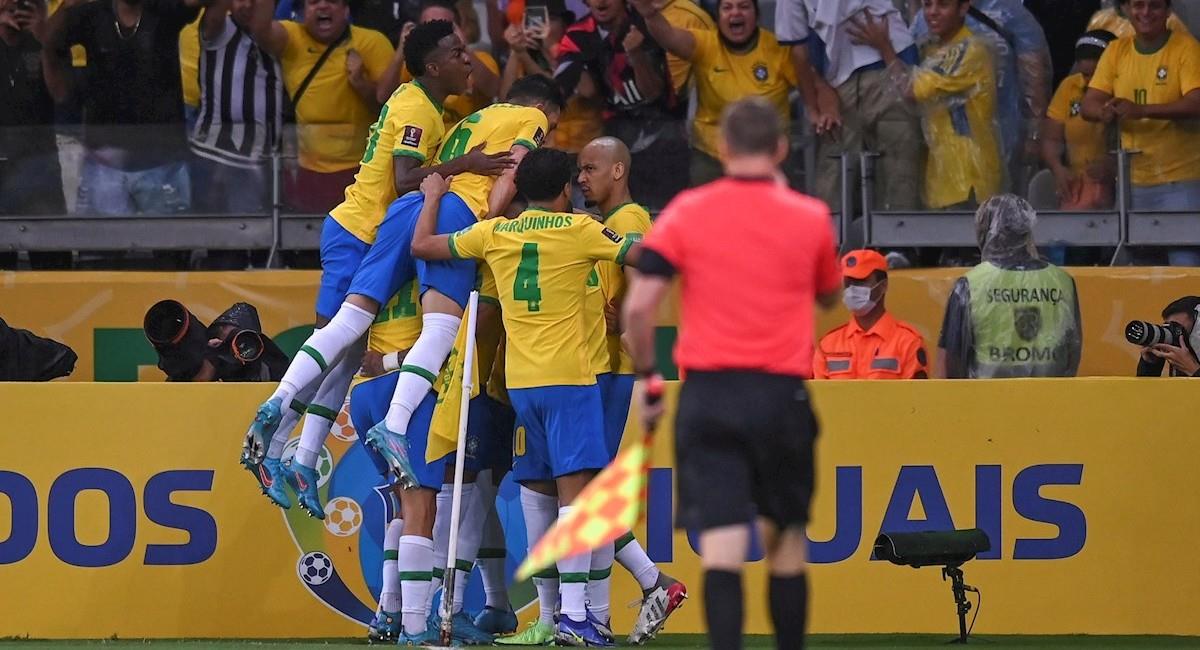 Brasil goleó en casa a la Selección de Paraguay. Foto: EFE