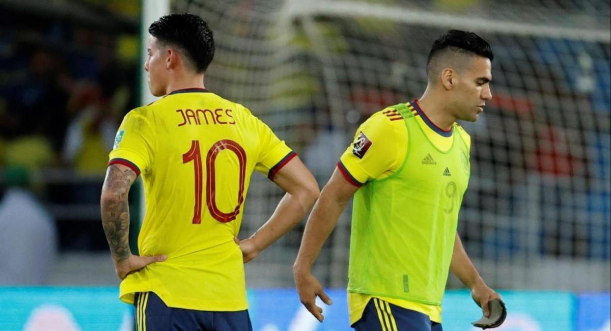 James Rodríguez y Falcao García protagonistas de presunta pelea en la Selección Colombia. Foto: EFE