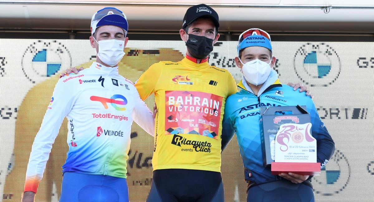 'Superman' López cerró el podio de la Vuelta a Andalucia. Foto: EFE