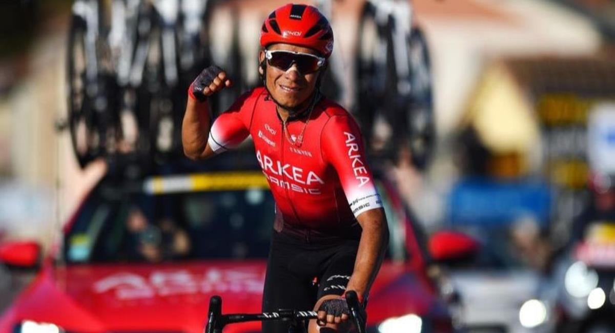 Nairo Quintana campeón del Tour de los Alpes Marítimos. Foto: Twitter @Arkea_Samsic