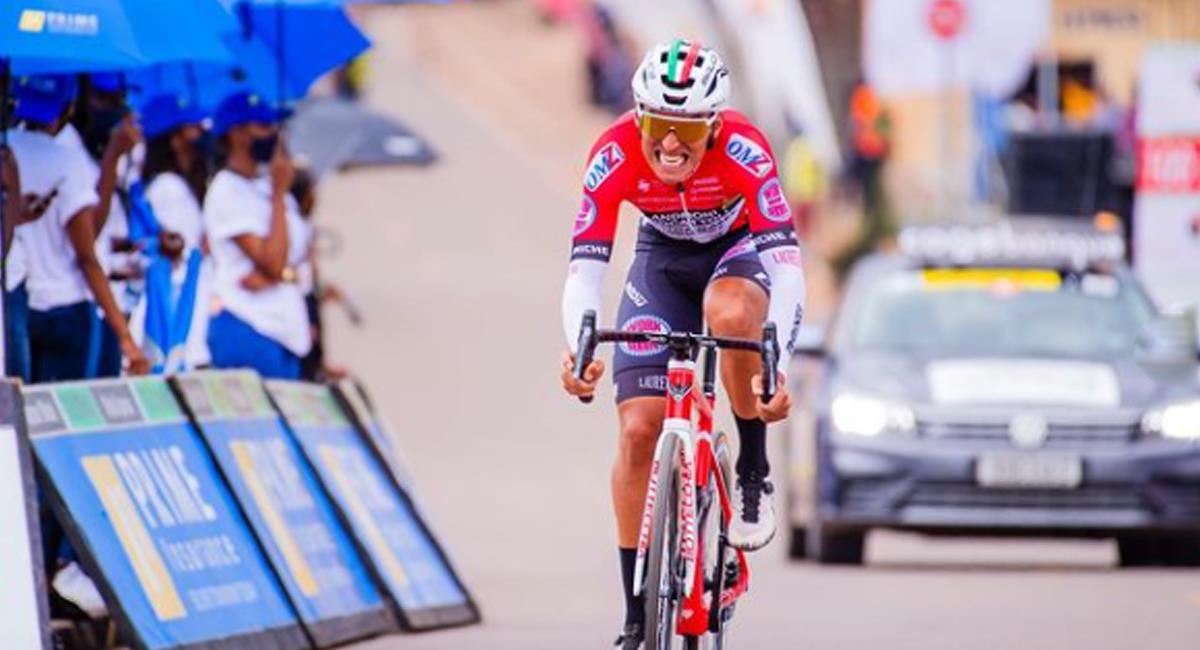 Jhonatan Restrepo es el actual líder de la clasificación general de la Vuelta a Ruanda. Foto: Instagram jhonatanrestrepo10