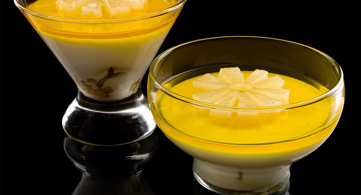 Aprende a hacer esta gelatina cremosa y deliciosa, con piña. Foto: Shutterstock