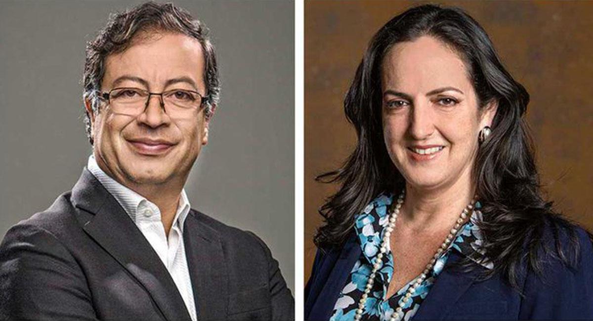 María Fernanda Cabal y Gustavo Petro, dos figuras políticas que se encuentran en orillas distintas. Foto: Twitter @RevistaSemana