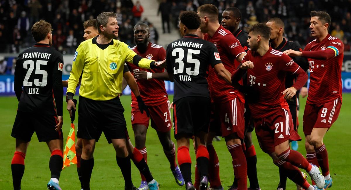 Bayern Munich venció por la mínima al Frankfurt. Foto: EFE