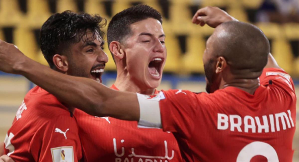 James Rodríguez asistió el primer gol del Al Rayyan. Foto: Instagram Al Rayyan