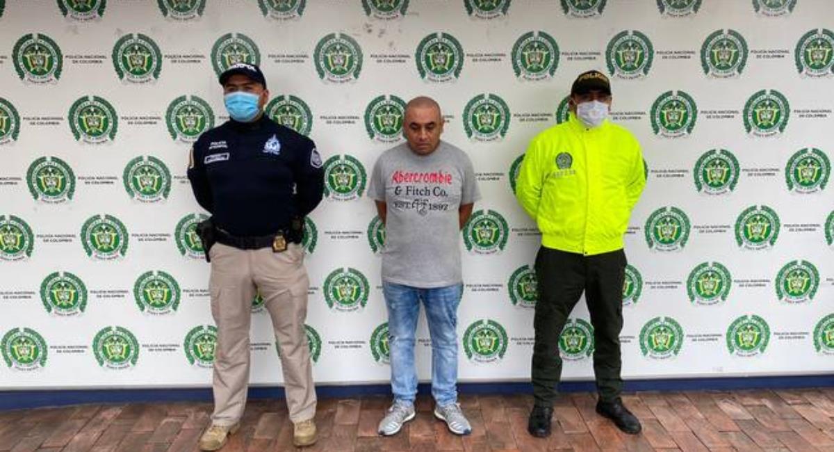 Detienen a colombiano que robó a exesposa de Diego Maradona. Foto: Policía Nacional 