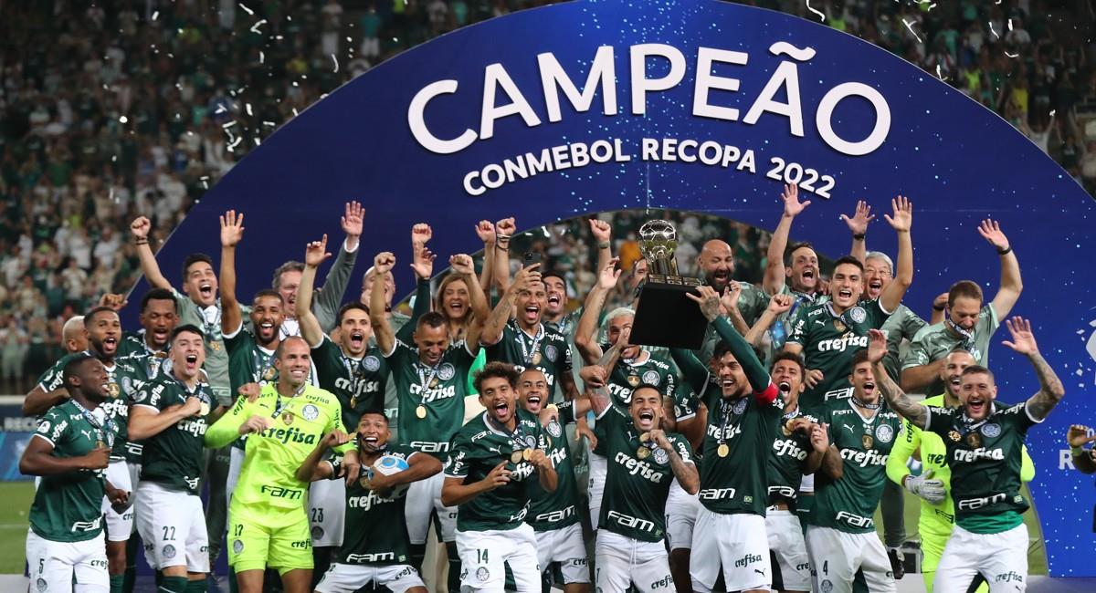 Palmeiras se proclamó campeón de la Recopa Sudamericana. Foto: EFE