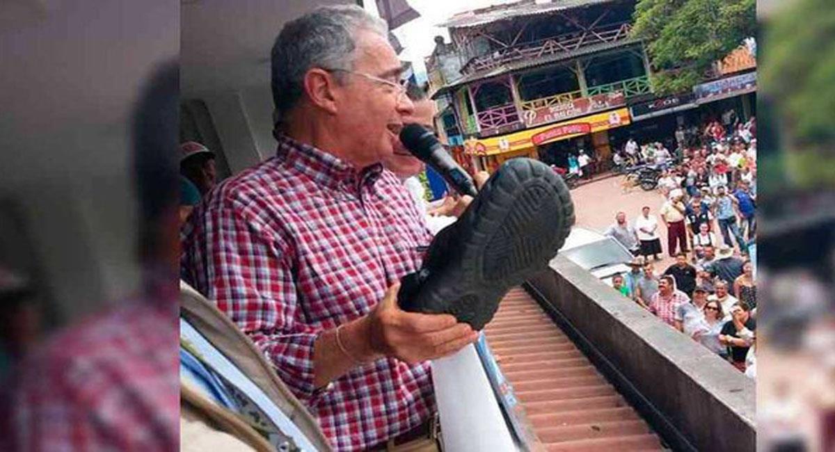 El expresidente Álvaro Uribe ha recorrido el país en campaña por miembros del Centro Democrático. Foto: Twitter @Alejand18963183