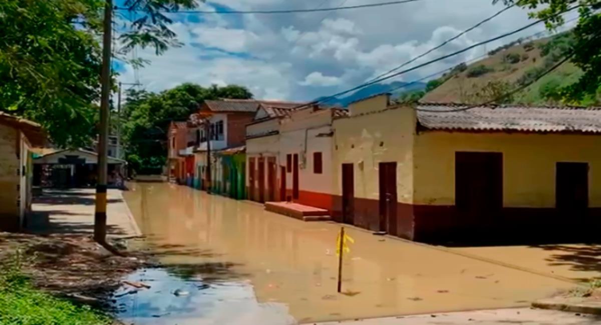 Damnificados por lluvias en Antioquia. Foto: Alcaldía de Venecia