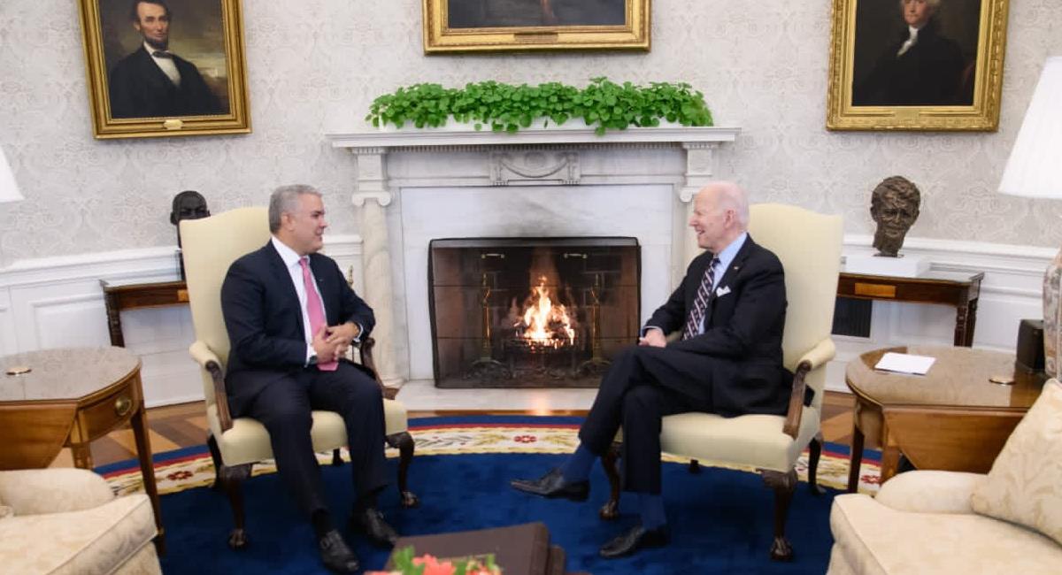Iván Duque y Joe Biden. Foto: Twitter @IvanDuque