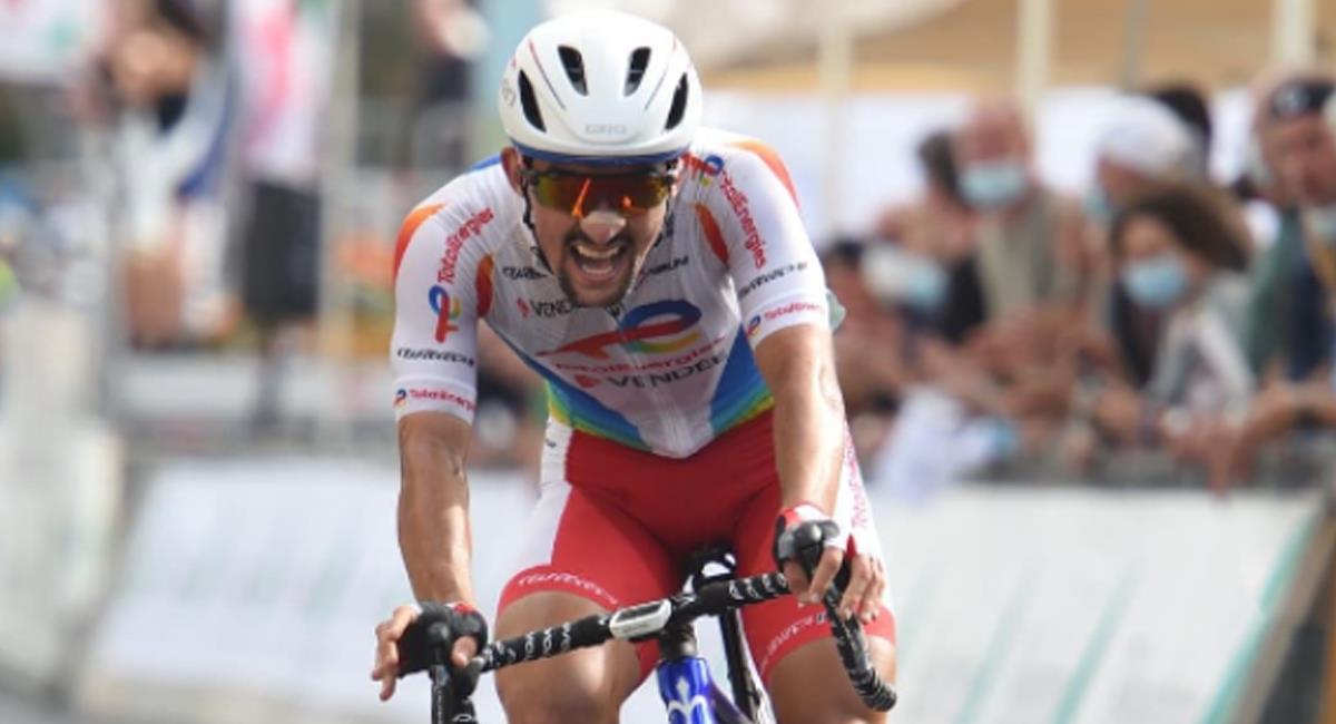 Mathieu Burgaudeau ganador de la etapa 6 de la Paris Nice. Foto: Instagram  matttbgd