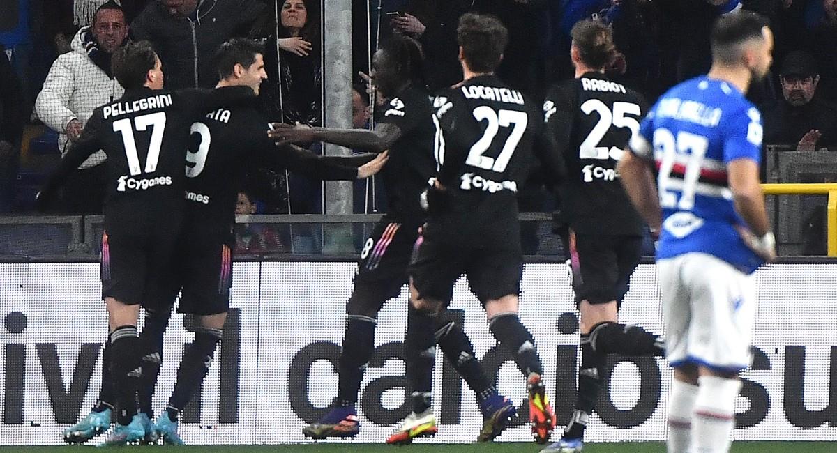 Juventus venció 3-1 a Sampdoria de visitante. Foto: EFE