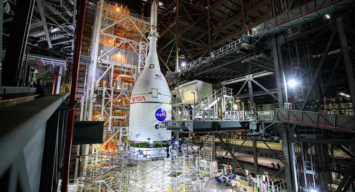 La SLS será la "columna vertebral" de las próximas misiones a la Luna con el programa Artemis. Foto: EFE