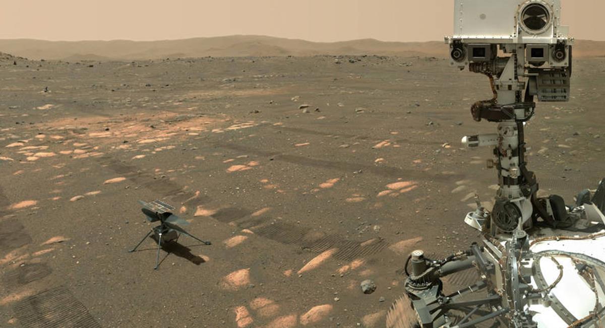Tras completar 21 vuelos exitosos en Marte, el Ingenuity, extiende su misión. Foto: Twitter @NASA