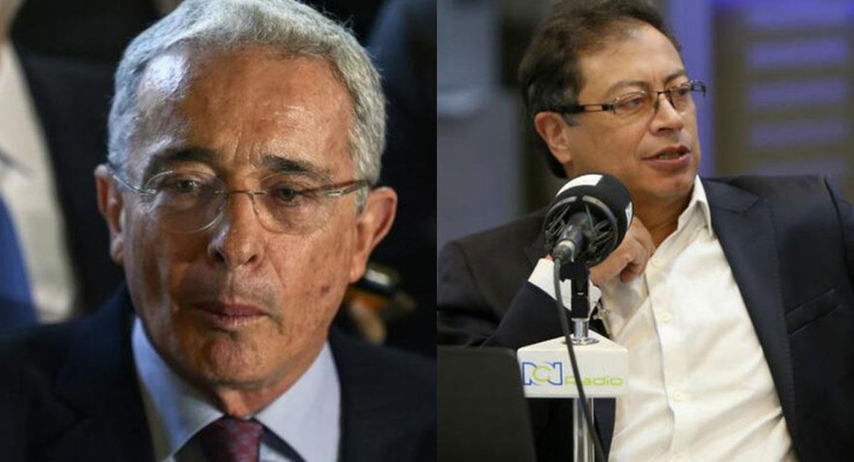 Álvaro Uribe afirma que Gustavo Petro obtuvo altas votaciones en zonas de narcotráfico. Foto: Twitter @rcnradio