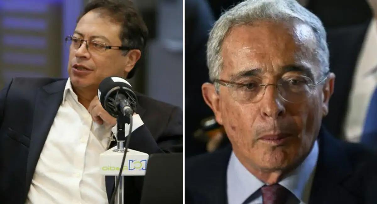 Álvaro Uribe afirma que Gustavo Petro obtuvo altas votaciones en zonas de narcotráfico. Foto: Twitter @rcnradio