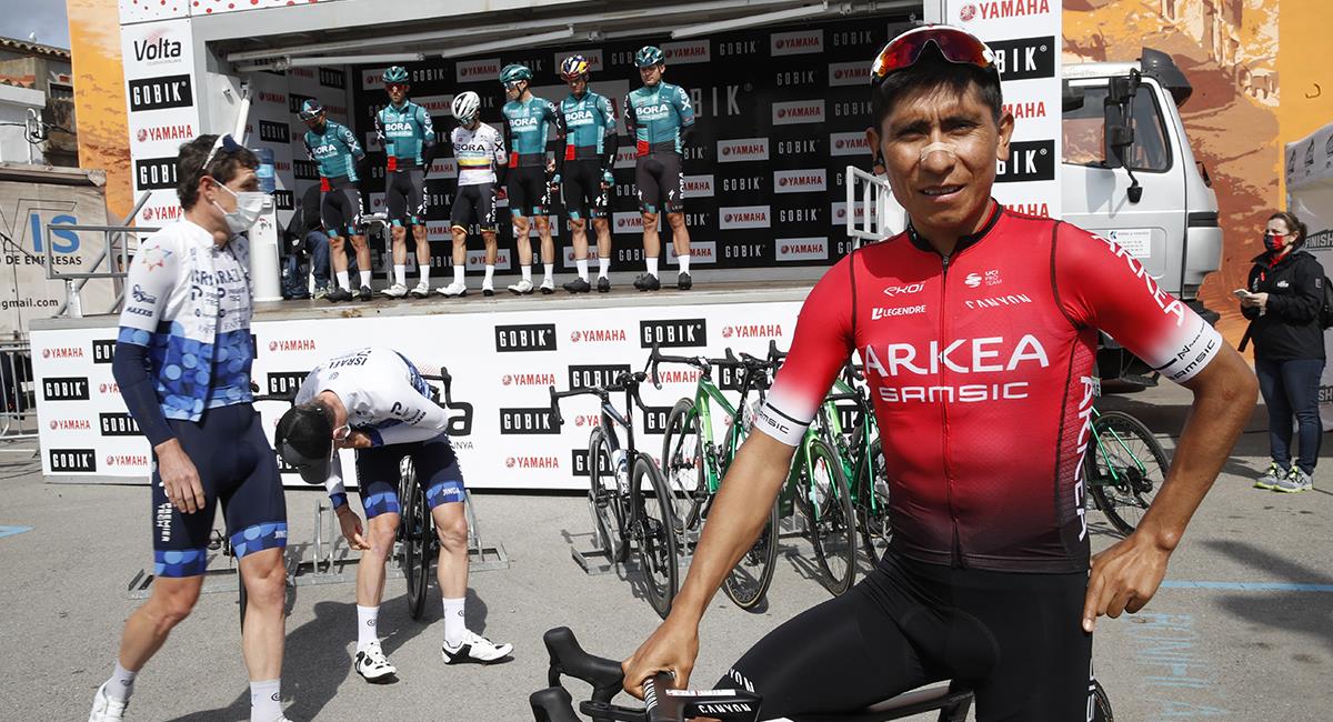 Nairo Quintana se ubicó en el puesto 26 en la General de la Vuelta a Cataluña 2022. Foto: EFE