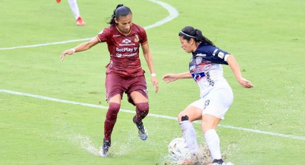 Deportes Tolima Femenino vs Junior por la Liga femenina colombiana. Foto: Instagram Deportes Tolima femenino