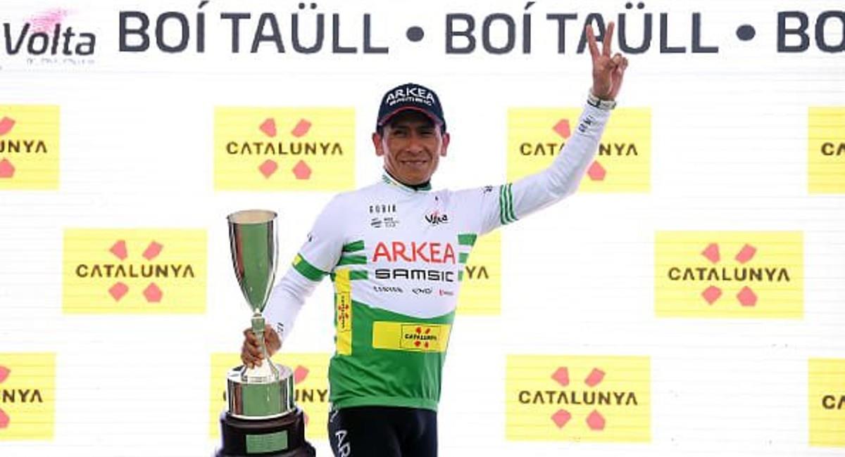 Nairo Quintana es el nuevo líder de la Vuelta a Cataluña. Foto: Twitter Volta a Cataluña