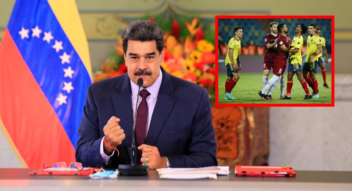 Nicolás Maduro quiere que Venezuela elimine a Colombia  e incentivo a jugadores de la vinotinto. Foto: EFE