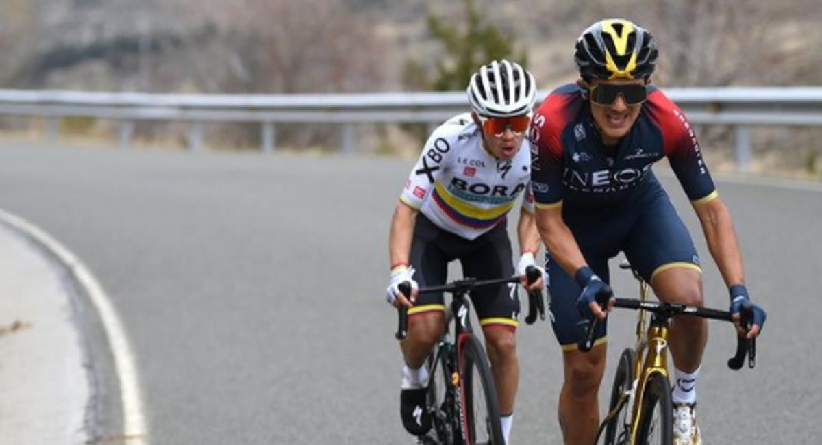 Richard Carapaz fue el vencedor de la jornada 6 de la Vuelta a Cataluña. Foto: Instagram Richard Carapaz